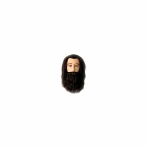 Mr. Sam Shoulder Manikin with Beard 19″ Brown Hair #SAM-9
