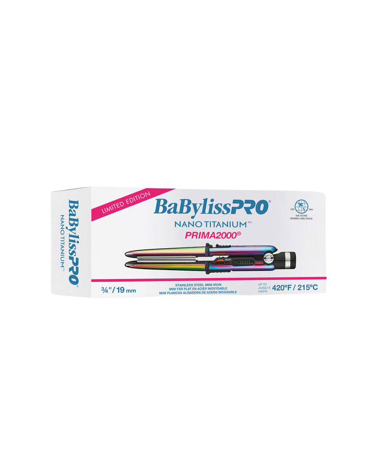 BabylissPro Limited Edition Iridescent Nano Titanium Prima2000 3/4″ Mini Iron #BNTBRB2000UC