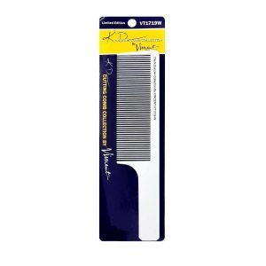 Vincent KD Ceramic White Clipper Cutting Comb #VT1719W